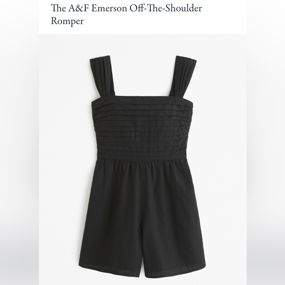 NWT Abercrombie Black Emerson Romper